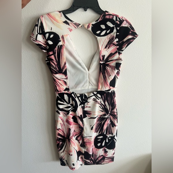 Floral Mini Backless Dress - Picture 2 of 2